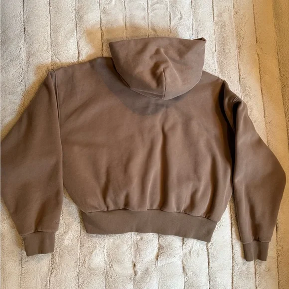 Vuori Restore Mini Full Zip Hoodie, Nutmeg, Size Medium - Picture 2 of 2